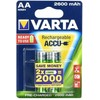 Varta įkraunamos baterijos AA 2600 mAh, 2 vnt.