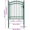 Tvoros vartai EMMEN 104 x 109,5 cm Užrakintas