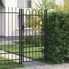 Varteliai su apvaliais viršugaliais, juodi, 1x1,75m, plienas