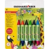 Vaškinės kreidelės EberhardFaber, Colori Duo, 6 spalvų