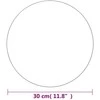 Veidrodis be rėmo, 30cm, stiklas, apskritas