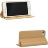 Vennus Book dėklas su rėmeliu skirtas Apple iPhone 12 Mini aukso spalvos