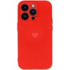 Vennus Silicone Heart Dėklas skirtas Apple iPhone 13 Pro design 1 red