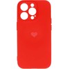 Vennus Silicone Heart Dėklas skirtas Apple iPhone 13 Pro design 1 red