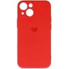 Vennus silikoninis Heart dėklas skirtas Apple iPhone 14 Plus design 1 raudonos spalvos