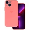 Vennus silikoninis Heart dėklas skirtas Apple iPhone 14 Plus design 1 koralų spalvos