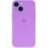 Vennus silikoninis Heart dėklas skirtas Apple iPhone 14 Plus design 1 violetinės spalvos