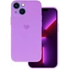 Vennus silikoninis Heart dėklas skirtas Apple iPhone 14 Plus design 1 violetinės spalvos