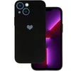 Vennus silikoninis Heart dėklas skirtas Apple iPhone 14 Plus design 1 juodos spalvos