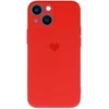 Vennus silikoninis Heart dėklas skirtas Apple iPhone 14 Plus design 1 raudonos spalvos