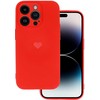 Vennus Silicone Heart Dėklas skirtas Apple iPhone 13 Pro design 1 red