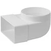 Ventiliacijos alkūnė EUROPLAST KLD 110 x 55mm D100 90°