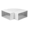 Ventiliacijos alkūnė EUROPLAST KLH25-90, 220 x 55 mm, 90°