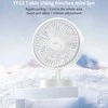 Ventiliatorius Yesido Fan YF12 with Type C cable baltas