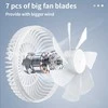 Ventiliatorius Yesido Fan YF12 with Type C cable baltas
