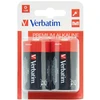 Verbatim Alkaline Baterija D LR20 2vnt juodos spalvos 49923