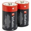 Verbatim Alkaline Baterija D LR20 2vnt juodos spalvos 49923