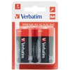 Verbatim Alkaline Baterija D LR20 2vnt juodos spalvos 49923