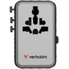 Verbatim kelioninis įkroviklis EU/UK/US GaN 2xUSB-C/2xUSB-A/1xUSB-C PD 100W juodos spalvos 30191