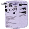 Verbatim kelioninis įkroviklis EU/UK/US GaN 2xUSB-C/2xUSB-A/1xUSB-C PD 100W violetinės spalvos 30193