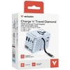 Verbatim kelioninis įkroviklis EU/UK/US GaN 2xUSB-C/2xUSB-A/1xUSB-C PD 100W mėlynos spalvos 30192