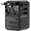 Verbatim kelioninis įkroviklis EU/UK/US GaN 2xUSB-C/2xUSB-A/1xUSB-C PD 100W juodos spalvos 30191
