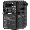 Verbatim kelioninis įkroviklis EU/UK/US GaN 2xUSB-C/2xUSB-A/1xUSB-C PD 100W juodos spalvos 30191