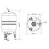 Vertikalioji hidroforo talpa Varem US100362CS0A2000, 100 l