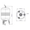 Vertikalioji hidroforo talpa Varem US100362CS0A2000, 100 l