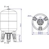 Vertikalioji hidroforo talpykla Varem US050362CS0A2000, 50 l