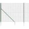 Vielinė tinklinė tvora su smaigais, žalios spalvos, 2,2x10m