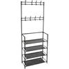 Excellent Houseware Storage solutions Drabužių kabykla su 4 lentynomis, 60x26x155cm