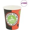 Vienk. kavos puodeliai, 1000 vnt., popieriniai, 240 ml (8 oz)