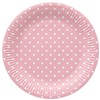 Vienkartinės lėkštės PAW Rožinė Dots, Ø 23 cm, 8 vnt.