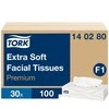 Vienkartinės nosinaitės TORK PREMIUM, 2 sl., 100 vnt.