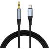 Vipfan Kabelis VFAN L05 Lightning į 3,5 mm mini jack AUX, 1 m pilkas