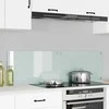 Virtuvės atbraila 2 pcs Balta 70 x 40 cm grūdintas stiklas