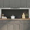 Virtuvės atbraila 2 pcs Juoda 90 x 60 cm grūdintas stiklas