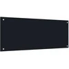 Virtuvės atbraila 2 pcs Juoda 100 x 40 cm grūdintas stiklas