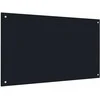 Virtuvės atbraila 2 pcs Juoda 100 x 60 cm grūdintas stiklas