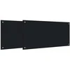 Virtuvės atbraila 2 vnt. Juoda 100 x 50 cm grūdintas stiklas