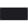 Virtuvės atbraila 2 pcs Juoda 90 x 40 cm grūdintas stiklas