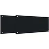 Virtuvės atbraila 2 pcs Juoda 90 x 40 cm grūdintas stiklas