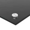 Virtuvės atbraila 2 vnt. Juoda 90 x 60 cm grūdintas stiklas