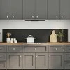 Virtuvės atbraila 2 pcs Juoda 100 x 40 cm grūdintas stiklas