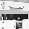 Virtuvės atbraila 2 pcs Juoda 110 x 40 cm grūdintas stiklas