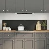 Virtuvės atbraila 2 pcs Juoda 90 x 40 cm grūdintas stiklas