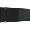 Virtuvės atbraila 2 vnt. Juoda 110 x 50 cm grūdintas stiklas