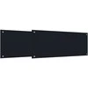 Virtuvės atbraila 2 pcs Juoda 100 x 40 cm grūdintas stiklas