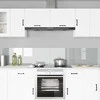 Virtuvės atbraila 2 vnt. Skaidrus 110 x 40 cm grūdintas stiklas